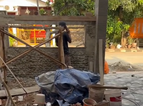 Buat pagar rumah
